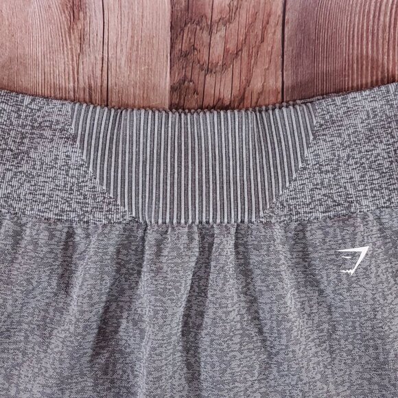 *FLAW* Gymshark Womens Size XL Marl Seamless Leggings Gray - Picture 6 of 15